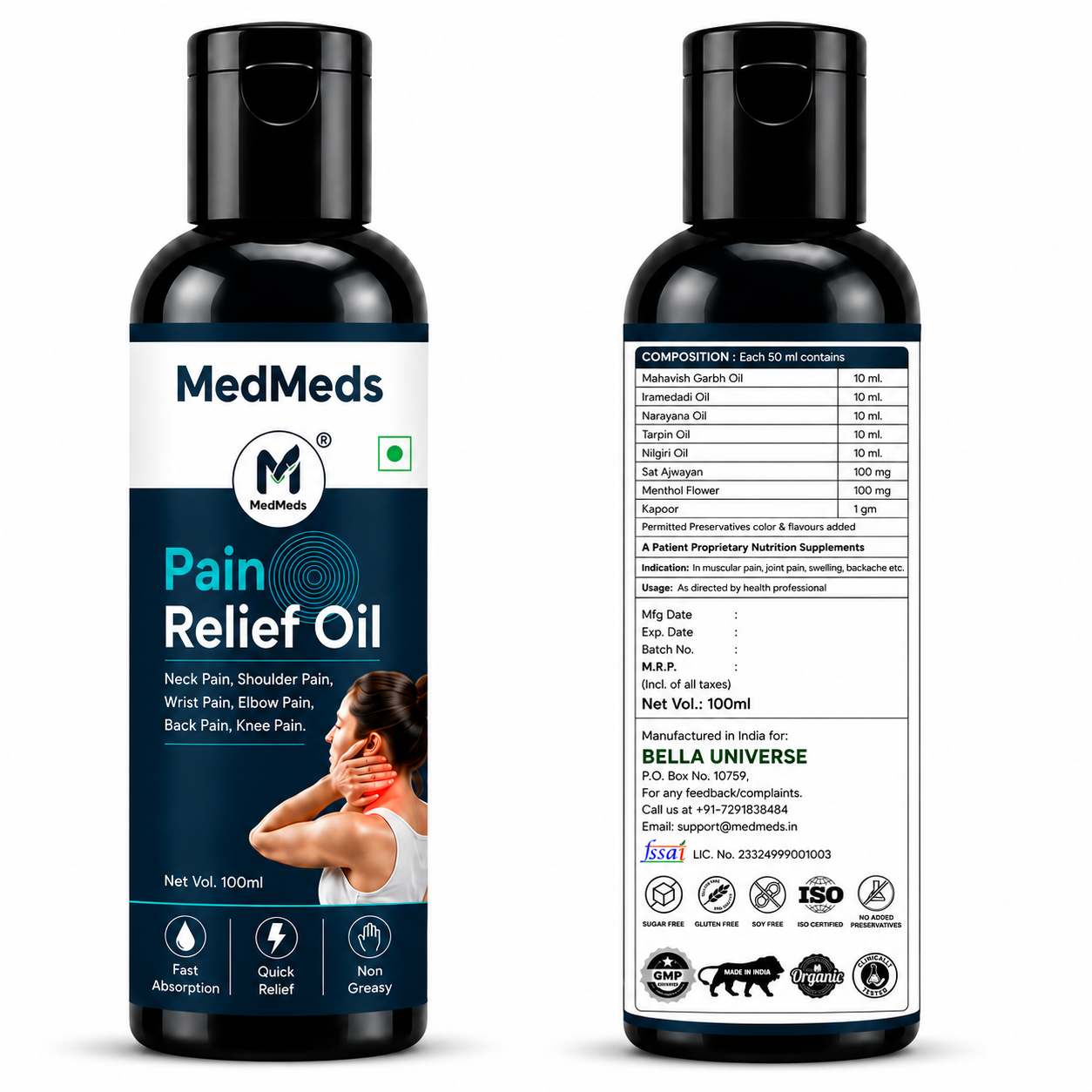 MedMeds Pain Relief Oil for Neck, Back & Knee Pain image 2